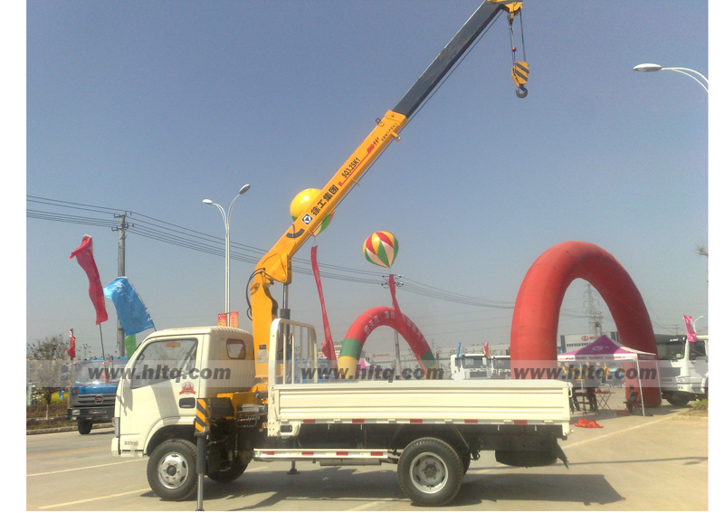 dongfeng dump truck mounted crane