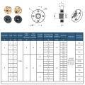 قطع غيار تصنيع CNC برغي الرصاص