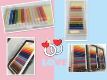 0.15 multi mix color new premium korean silk lashes