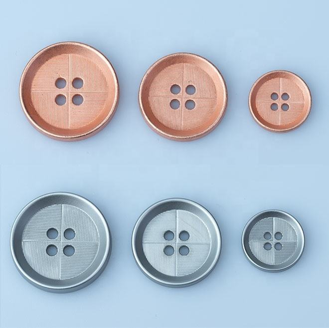 aluminum buttons