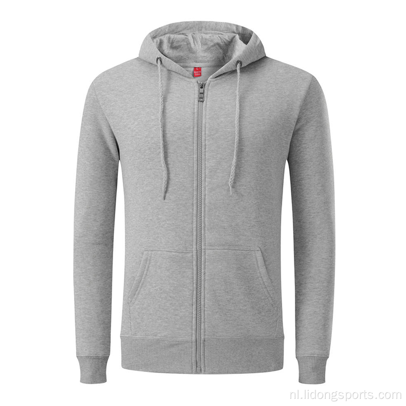 Casual zip hoodies unisex comfortabele blanco hoodies