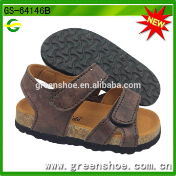 New arrival children boy cork sole sandals