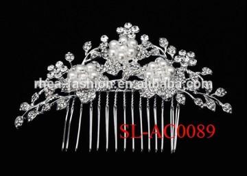 Factory Directly Bridal Hair comb popular crystal flower hair piece