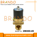 2W200-20 3/4 &#39;&#39; Valve de solénoïde électrique en laiton normalement fermé