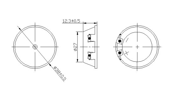 38mm ultrasonic speaker