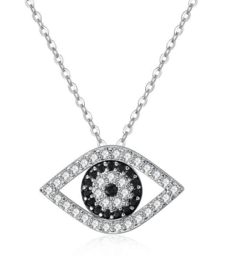 whole sale price eye necklace silver