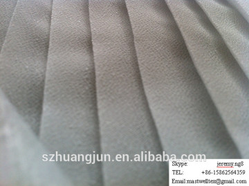 crinkle chiffon+bronzing on poly fabric