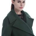 Soprabito verde in puro cashmere 100%