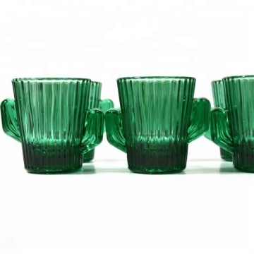 Vintage Green Cactus Shot Glass