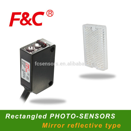 CR-200 series rectangled photoelectirc sensors, 200cm mirror reflective photoelectric switches