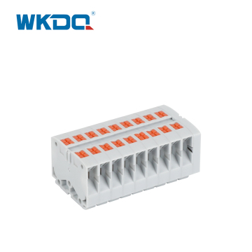 Din rail NS35/NS15 18 connections Push in Side Wiring Distribution Block