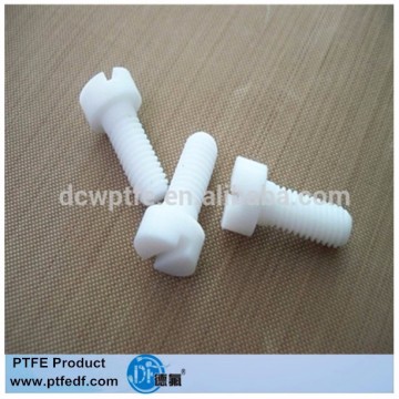 wear resistance PTFE screw/Teflon hardware plastic parts