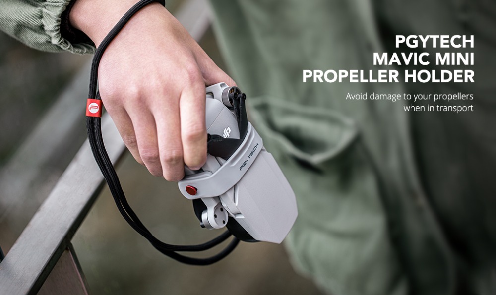PGYTECH Foldable Silicone Propeller Holder with Adjustable Lanyard for DJI Mavic Mini Accessories