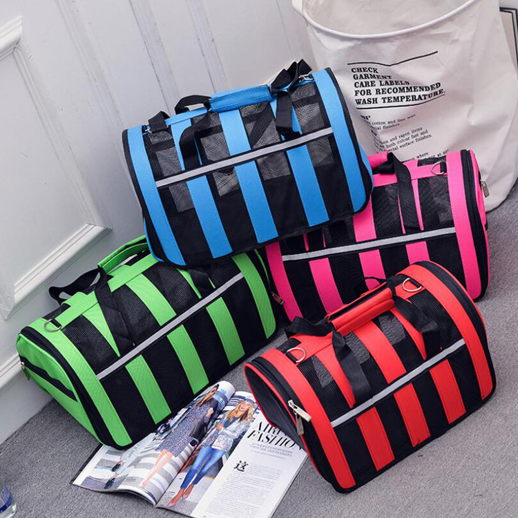 Outdoor pet cat dog travel bag pet carrying Portable Breathable Pet Bags Carrier Dog Tote Bag