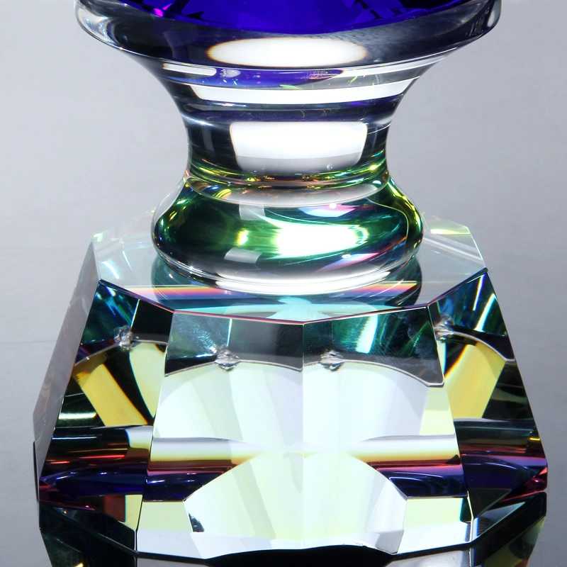 K9 Crystal Awards Clear Blue Cup Blue for Diamond Metal Trophies