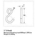 American Type S Hook Med Svart PVC Beläggning