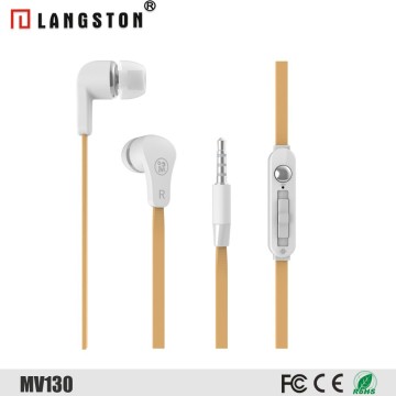 Silicone Earbuds Earphone for Mobile Phone Handsfree Headset with MIC