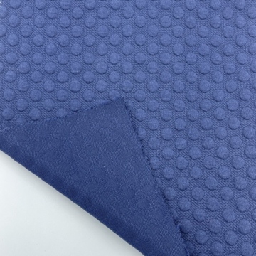 Poly Cotton Spandex Double Jacquard knitted fabric
