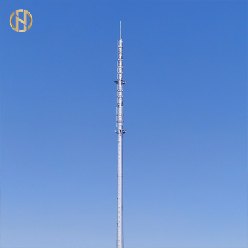 Galvanized Monopole Antenna Tower