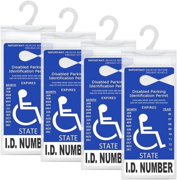 Blue Badge Holder: Customized Permit Sign Protector for Handicapped Parking Placards and Disabled Parking