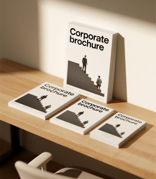 Glue binding book brochures