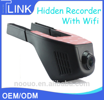 OEM Wide View Angle Mini Hidden Car DVR 32G TFcard and DVR camera wifi car dvr