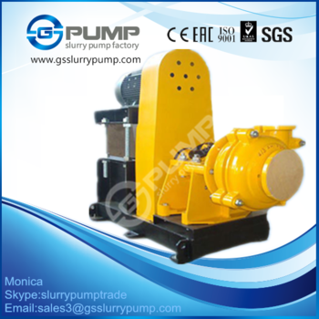 Horizontal mining rubber lined slurry pump with closed impeller