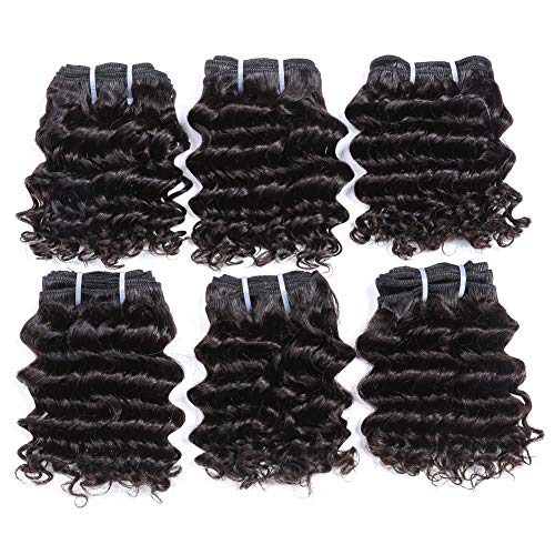 Spark Hair 6inch human hair bundles Brazilian Kinky Curly  100% Unprocessed Hair Extension