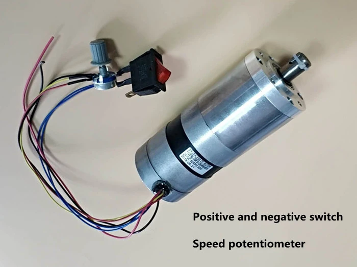 Three Phase Planetary Gearbox 2A 24V Geared Brushless Motor with Built-in Driver Board