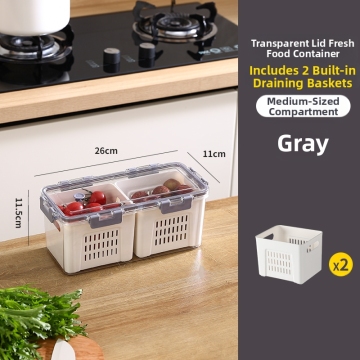 Sealed fresh-keeping storage box with filter screen