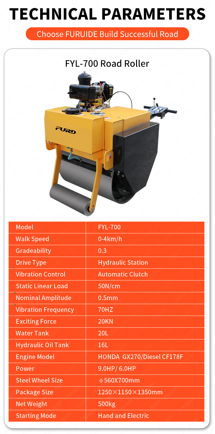 single drum road roller_03