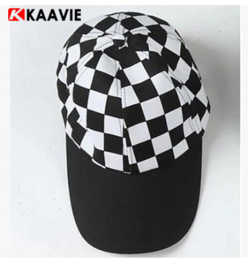 custom checked Restaurant dress waiter chef baseball hat wholesale