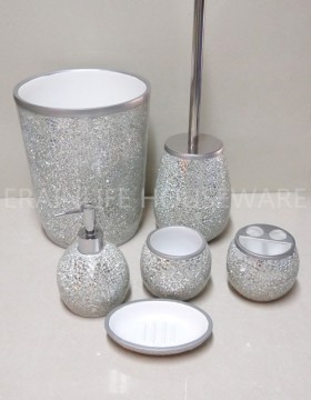 Mainstays Essential Glimmer Bath Accessories Collection