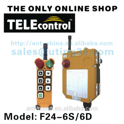 6 buttons single speed crane remote controls, crane wireless remote controls F24-6D