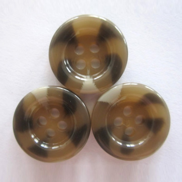 Imitated Horn Resin Coat Button
