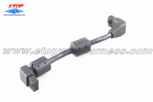 Molded molex connector with ferrite core