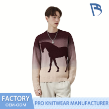 Twilight Steed Gradient Knit Sweater for Women