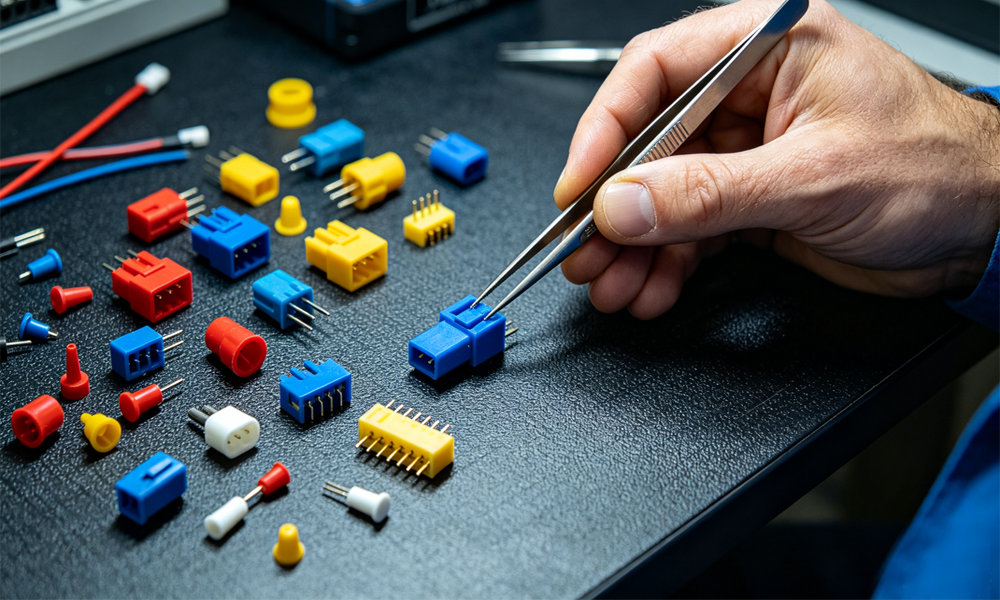 Jumper cap and complete jumper cable accessories Jumper cap and complete jumper cable accessories