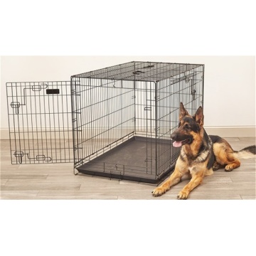 Kundenspezifische Black Wire Folding Pet Cage Hundehütte