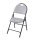 Injection molded plastic folding chair