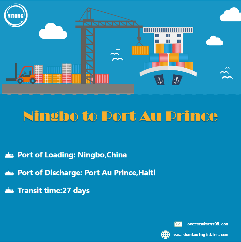 شحن المحيط من Ningbo إلى Port Au Prince