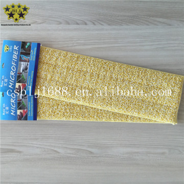 Yellow Mixed White Color Microfiber Mop Replacement Pads Made In China Super Useful And Absorbent