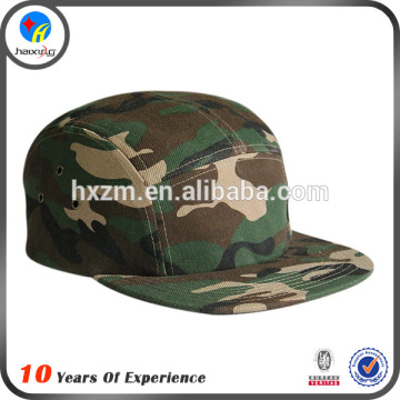 custom blank camo 5 panel hat cap