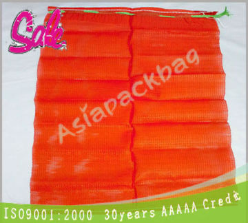orange nylon mesh plastic sacos