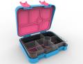 2017 New Design ABS panas Leakproof Bento Box Lunch dengan 6 petak untuk kanak-kanak BPA Percuma