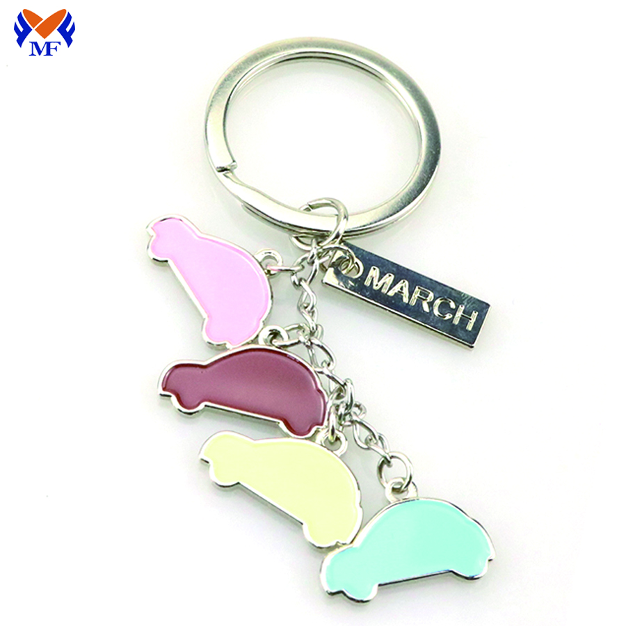 Metal promotional keyring with custom logo