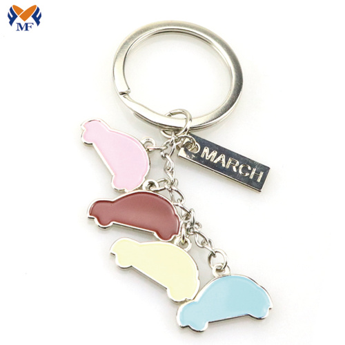 Metal promotional keyring with custom logo