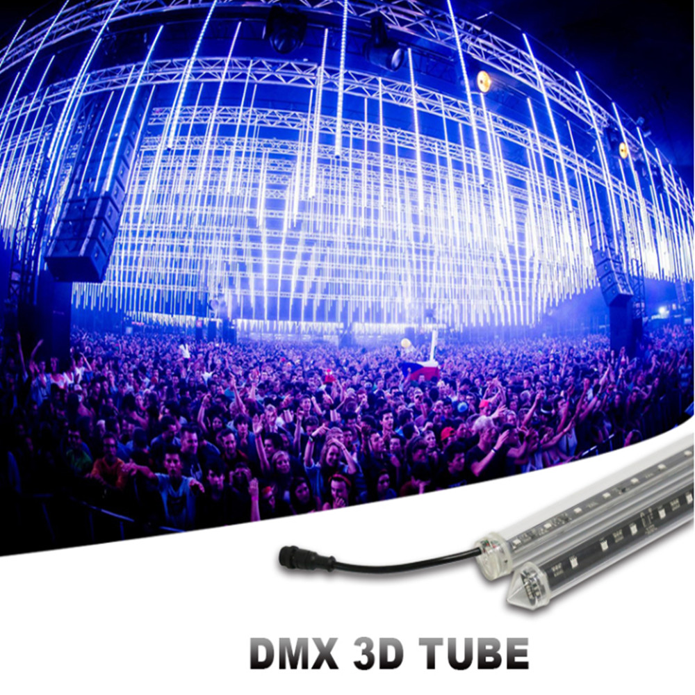 DMX LED Lóðrétt 3D rör diskó ljós