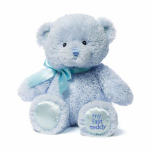 blue color teddy bear, teddy bear small