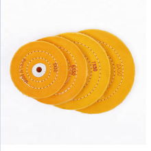 YELLOW COTTON BUFFING POLISHING WHEEL